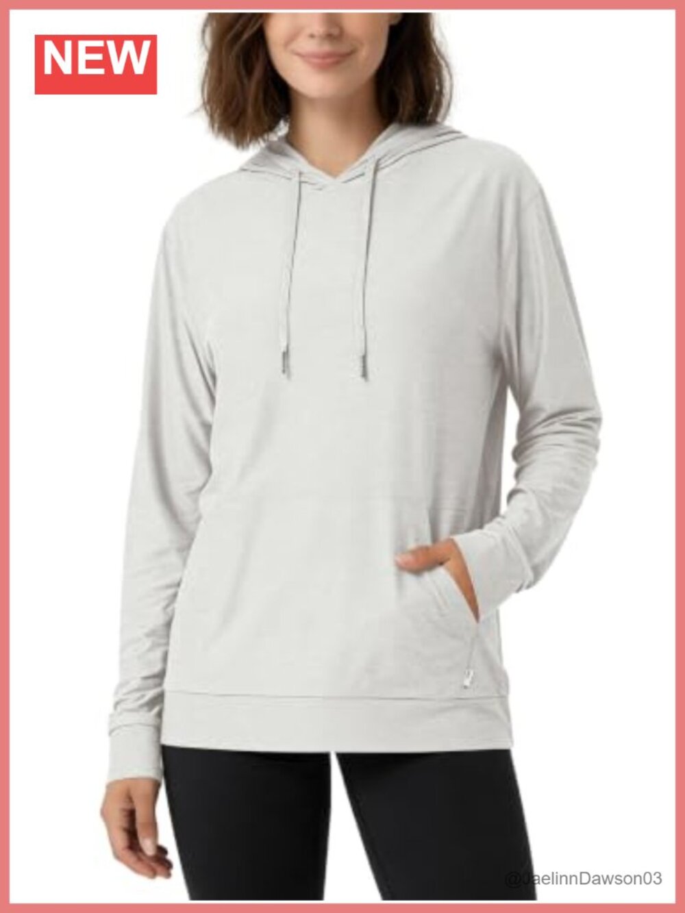 Oversized Hoodie UPF 50+ Kangaroo Pocket Pullover Sweatshirt